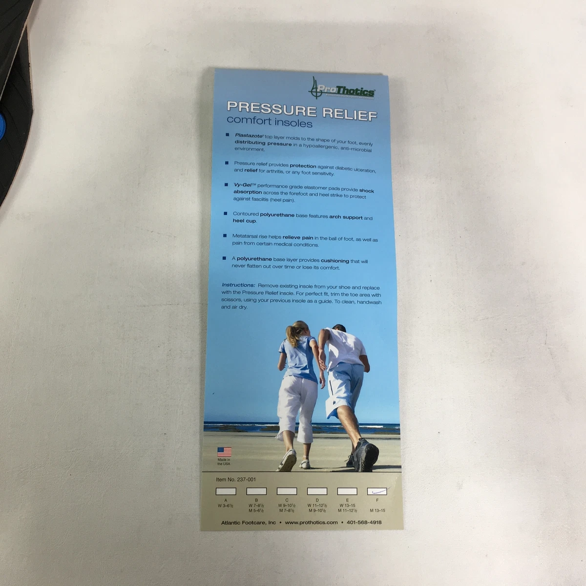 Prothotics pressure relief comfort insoles sale