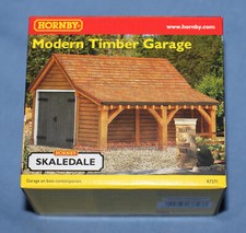Hornby Skaledale R7271 Modern Timber Garage 1:76 OO Gauge BNIB