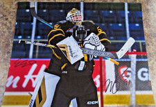 ETHAN ESKIT & NOLAN FLAMAND DUAL SIGNED 8X10 MATTE PHOTO BRANDON WHEAT KINGS (A)