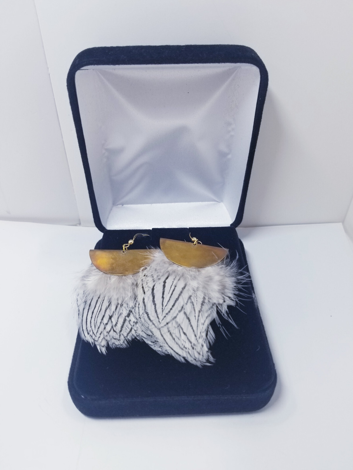 Handmade Feather Earrings - image 1