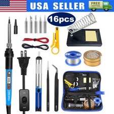 80W Electric Soldering Iron Welding Gun Tool Kit Solder Wire Desoldering Pump