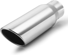 Exhaust Tip 3 Inch Inlet, 3&rdquo; Inlet 4&rdquo; Outlet 12&rdquo; Long Stainless Steel Polished C