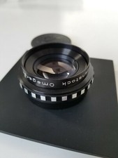 Rodenstock Omegaron F:135 MM 4.5 enlarging lens w/front cap, lens board. Clean 