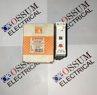 LOVATO 31ATD220 OFF DELAY TIMER RELAY VOLTAGE 220VAC FAST SHIPPING