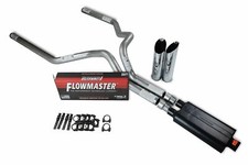 Ford F150 Truck 21-25 3 Dual Exhaust Kits Flowmaster 50 Series Slash Tip