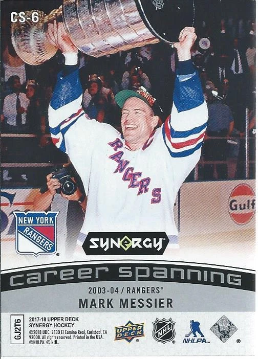 2017-18 Upper Deck Synergy MARK MESSIER Career Spanning #CS-6 Oilers / Rangers - Image 2 of 2
