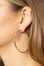 Do Everything in Love 14K Gold Dipped Omega Closure Hoop 6cm Earrings