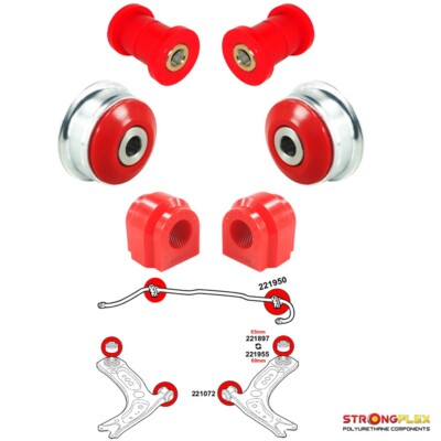 Kit Busches Vorn Für Audi A1 II GB (2018-) Suspension Polyurethan strongflex