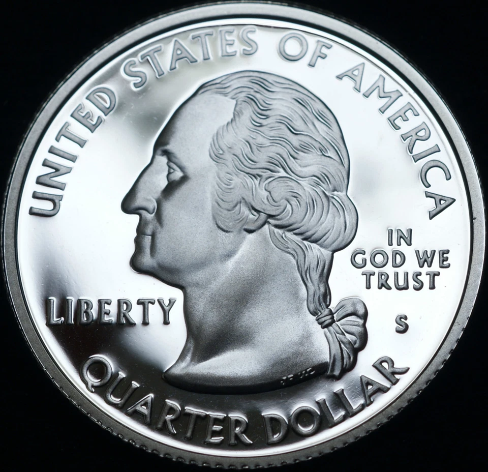2007 S  Washington Mint Silver Proof Statehood Washington Quarter from Proof Set - Image 2 of 2