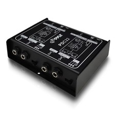 PYLE-PRO Premium Direct Injection Audio Box - Passive DI Unit Hum Black