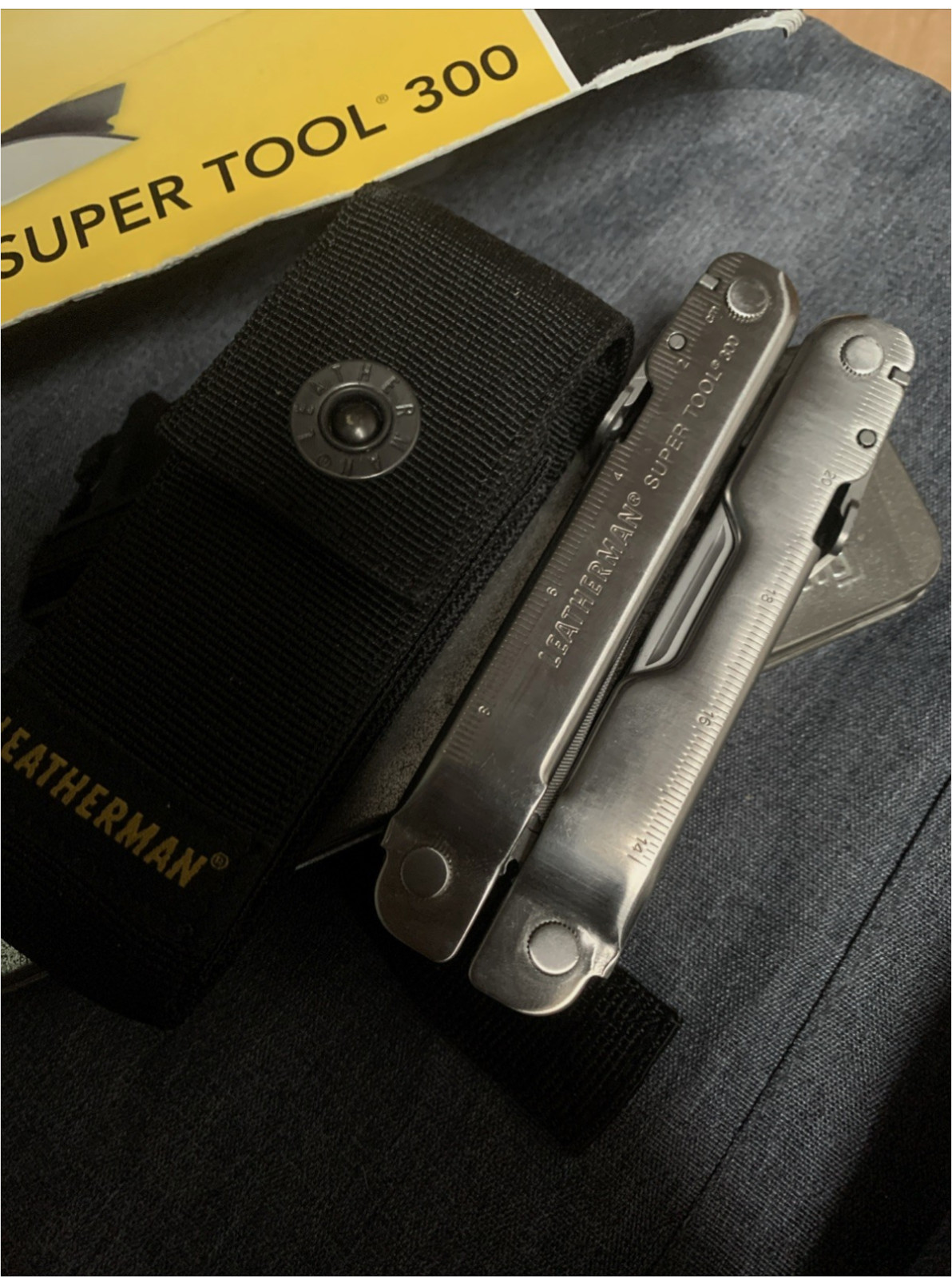 Alta calidad y original - Leatherman Super Tool 300 Multitool - Cuchillo, sierra ¡Nuevo!
