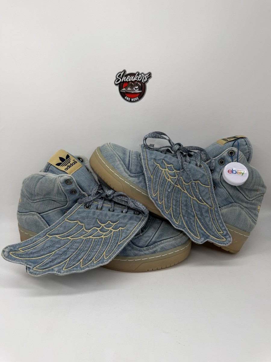 Adidas Originals ObyO Jeremy Scott JS Denim Wings Blue V24621 Bear
