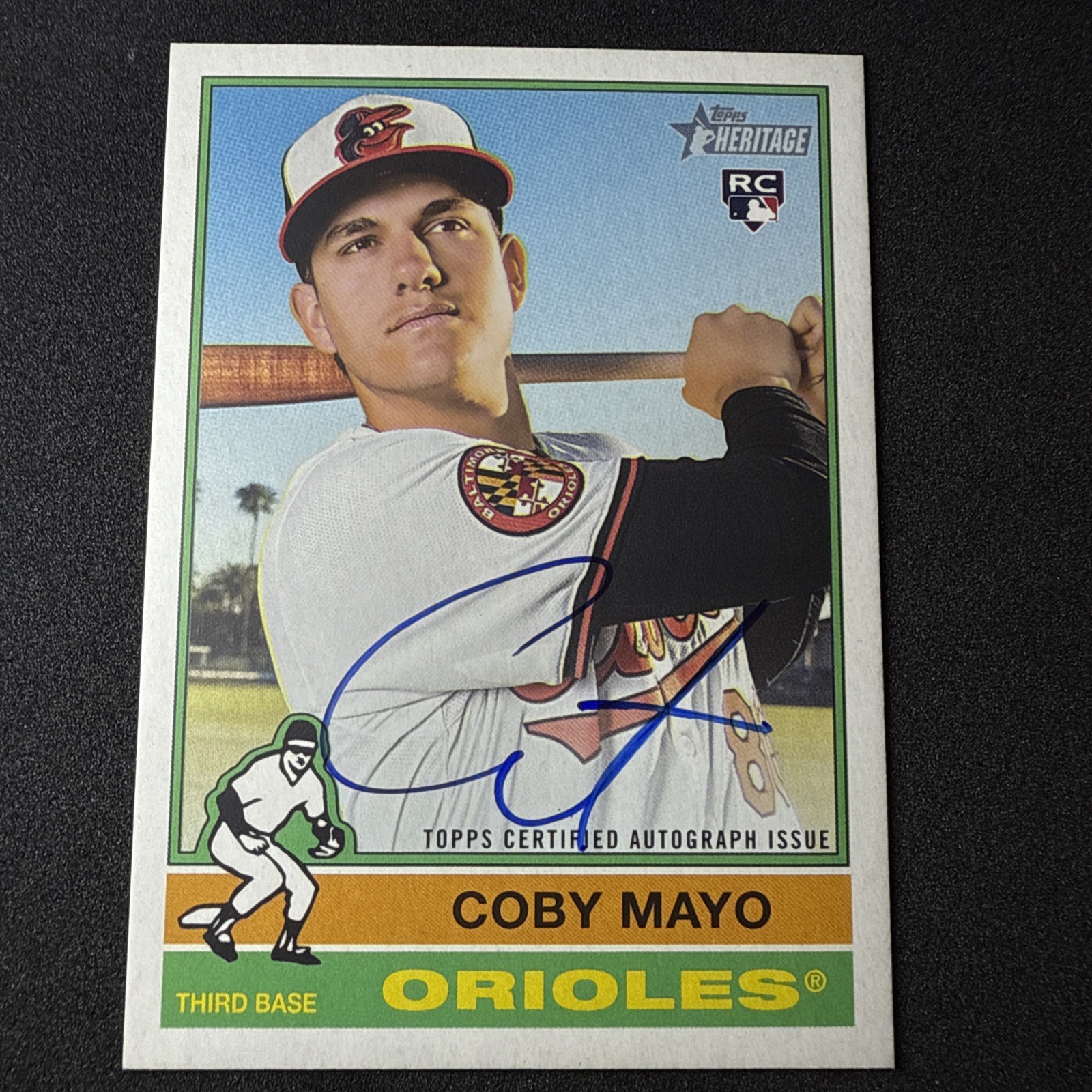 2025 Topps Heritage - Real One Autographs Coby Mayo #ROA-CM (AU, RC)