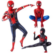 Spider-Man Miles Morales Costume Jumpsuit Kids Boys Cosplay Bodysuit