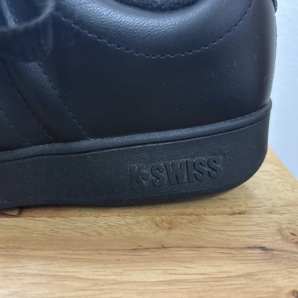 K-Swiss Low Classic Triple Black Varsity Sneakers Women’s Size 8 - Image 4 of 4