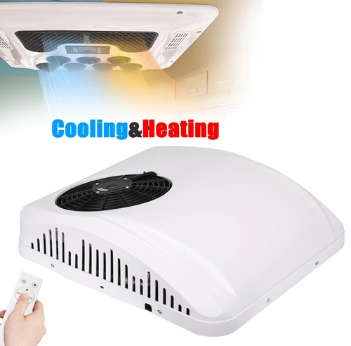 24V Truck RV Air Conditioner W/ Heat Electric Rooftop AC Kit Universal 10000BTU - Picture 1 of 20