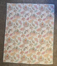 Floral Quilted Throw Blanket - Multicolor