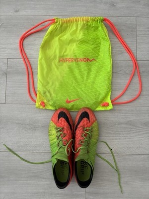Nike Hypervenom Phantom III FG ACC Football Cleats Green/Orange US 10 EU 44 