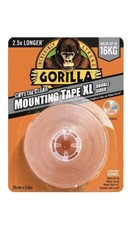 Image of Gorilla Mounting Tape XL Double Sided Crystal Clear Weatherproof Tape