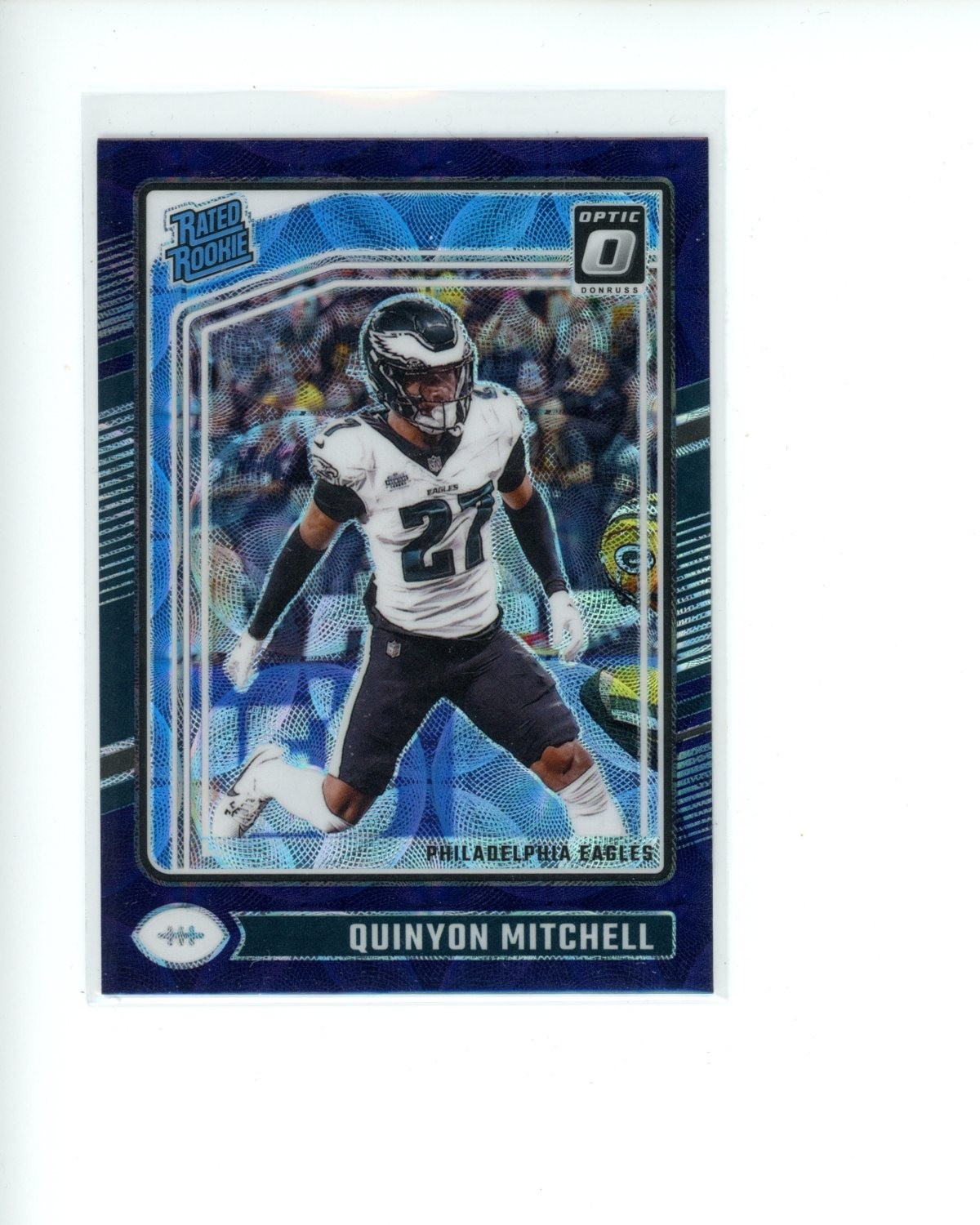 2024 Panini Donruss Optic Purple Scope Rated Rookie #282 Quinyon Mitchell RC