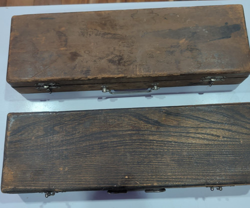 Antique Veterinary Pin Firing Cautery Sets Sharp & Smith Chicago Star Marked
