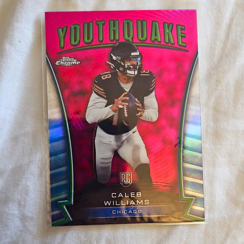 Caleb Williams [Red Refractor] #Y-1 2024 Topps Chrome Youthquake card
