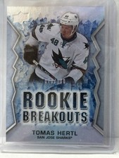 2013/14 UPPER DECK SERIES 2 HOCKEY TOMAS HERTL ROOKIE BREAKOUTS RB28 /100 VEGAS