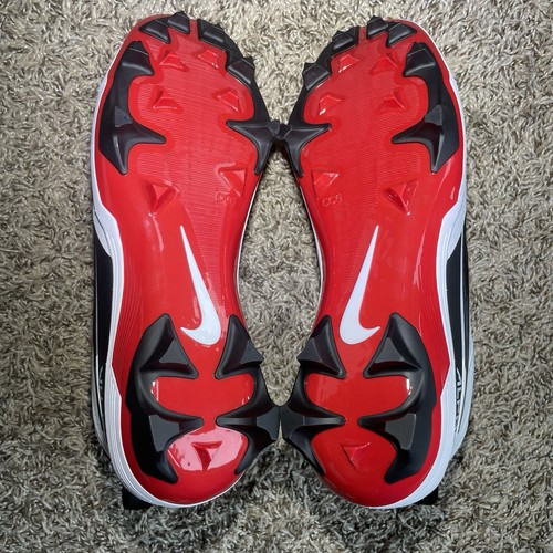 Nike Alpha Menace Strong Mens Size 11 White Red Football Cleats II5139-102 NEW - Picture 8 of 9
