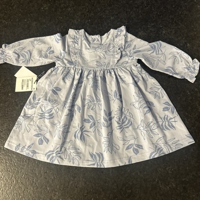 Tiny Tribe - Arcadia Frill Sleeve Dress 3-6 Months- NWT- Powder Blue