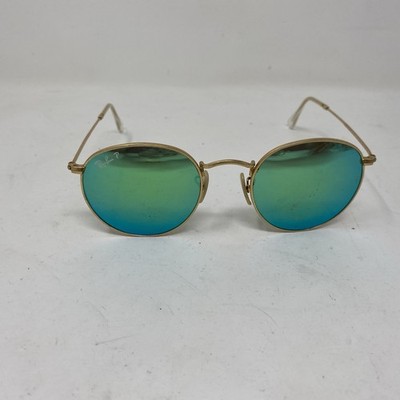 Ray-Ban ROUND RB3447 112/P9 50-21 Matte Gold Green Polarized