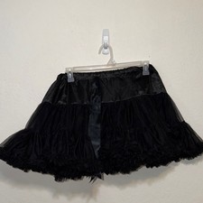 Elegant Black Ruffled Skirt Tutu Costume