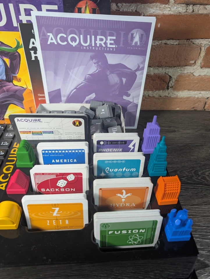 Avalon Hill Adquiere Estrategia Juego de Mesa de Adquisiciones Corporativas 1999 COMPLETO  Foto 2 de 4