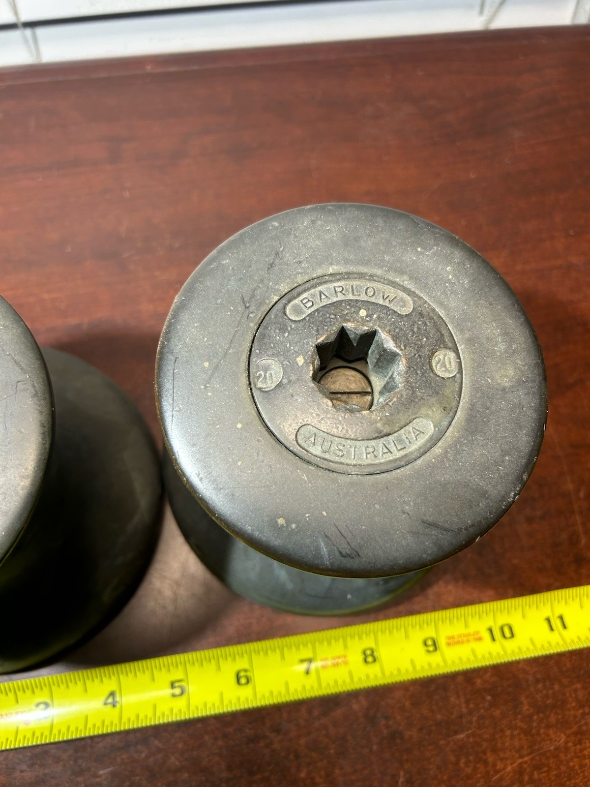 (2) / Pair of Barlow 20 Bronze Sailboat Winches