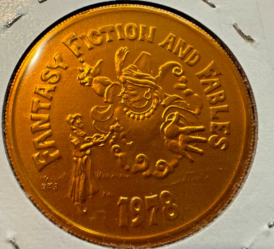 Jugs Fantasy Fiction & Fables  1978 Mardi Gras Doubloon #1773 - Copper Colored