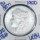 1900 BU UNCIRCULATED MORGAN SILVER DOLLAR AUTHENTIC U.S. MINT FREESHIPPING 6034