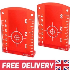 Professional Magnetic Laser Target Cards – 2-Pack for Precise Measurements