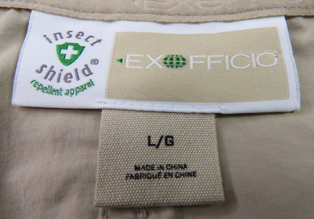 ExOfficio BugsAway Sandfly Jacket Mens Insect Shield Mesh Net Hooded L NWT NEW