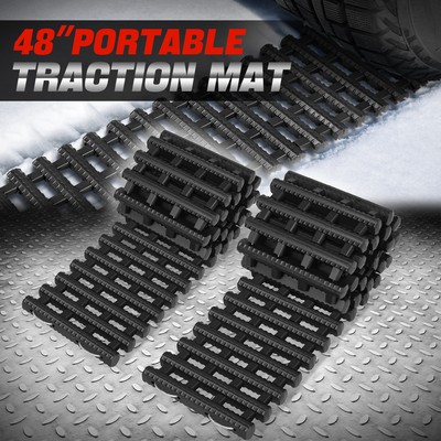 [2Pcs]48''L Sand Snow Mud Recovery Tracks Traction Boards Off-Road Tire Ladder 7T