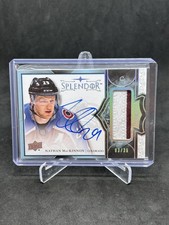 2017-18 Upper Deck Splendor Nathan MacKinnon Patch Auto /36 BD-NM