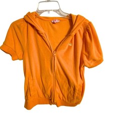 Juicy by Juicy Couture Girls Terry Cloth Zip Up Hoodie Size XL 16 Streetwear