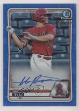 2020 Bowman Chrome Sapphire Edition Prospect Erik Rivera #BSPA-ERI Auto 3h6