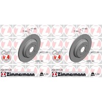 2X Zimmermann Bremsscheiben 302Mm Voll Hinten Passend FüR Ford Focus |
