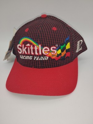Nascar Hat Cap Strap Back Red Skittles Racing Team Ernie Irvan Mens 90s Vintage 