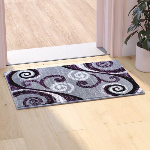 Flash Furniture Valli Collection Olefin/Jute 36" x 24" Rectangular Machine Made - Picture 2 of 7