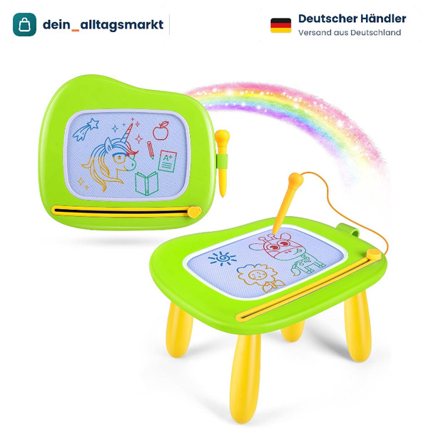 Magnetische Maltafel Zaubertafel Bunt Zeichentafel Mit 4 Beinen FüR Kinder Ab 1-image