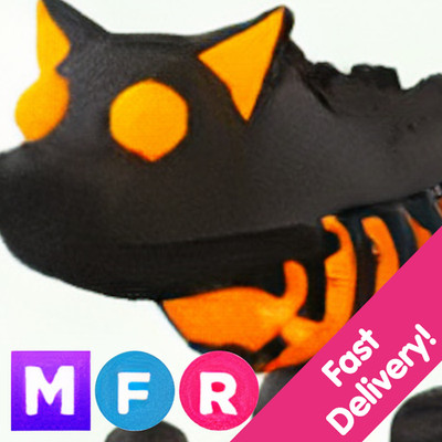 Lava Wolf   Mega Neon Fly Ride MFR   US Seller Adopt From Me Today