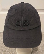 Alo Yoga Off-Duty Cap Black/White Adjustable Hat - Black COTTON READ