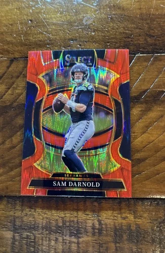 2025 Panini Select - Concourse Sam Darnold #13 Red Shock Prizm 102/249