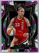 2025 Panini Select WNBA A'JA WILSON Jazz Prizm #56 SP Aces
