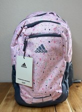 Mochila Adidas Foundation 6 Rosa Mota Orquídea Fusión y Gris Nueva con Etiquetas